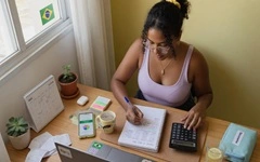Como montar um orçamento mensal realista sem viver no aperto